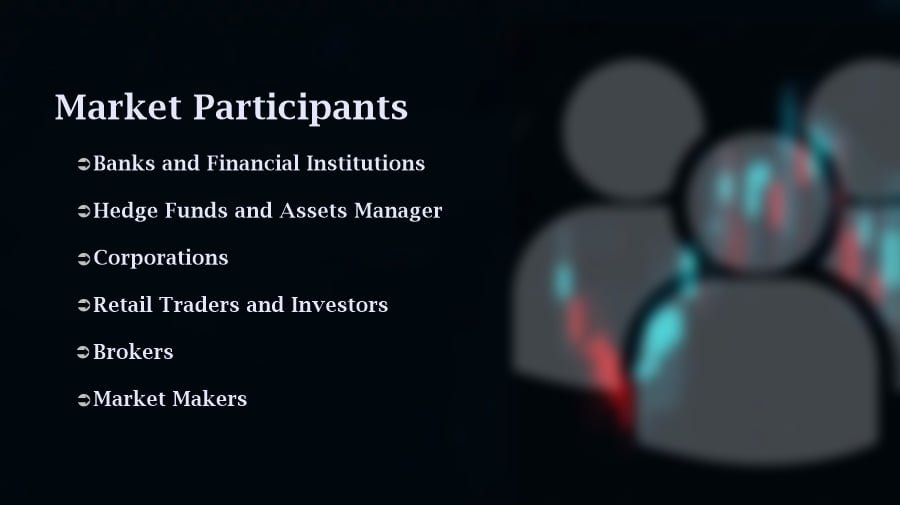 types of participants in forex market