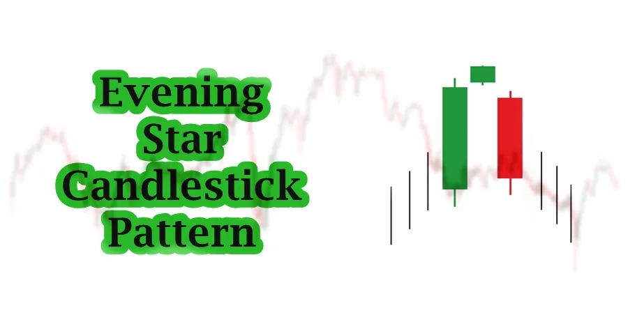 Evening star candlestick pattern